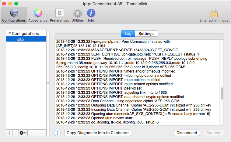 Configuración de VPN